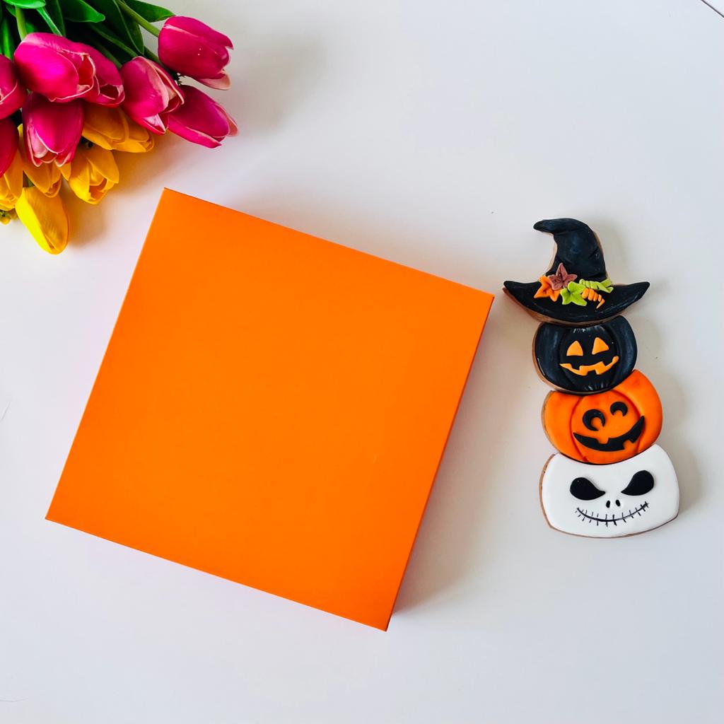 16 Bölmeli Karton Çikolata Kutusu-Halloween — ürün görseli